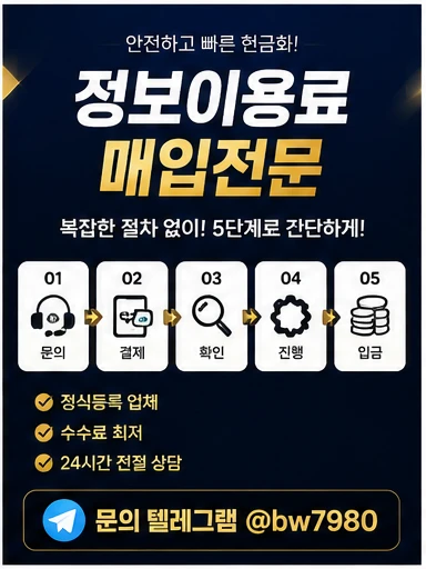 정보이용료현금화 이용 전 체크해야 할 한도와 결제 가능 여부
