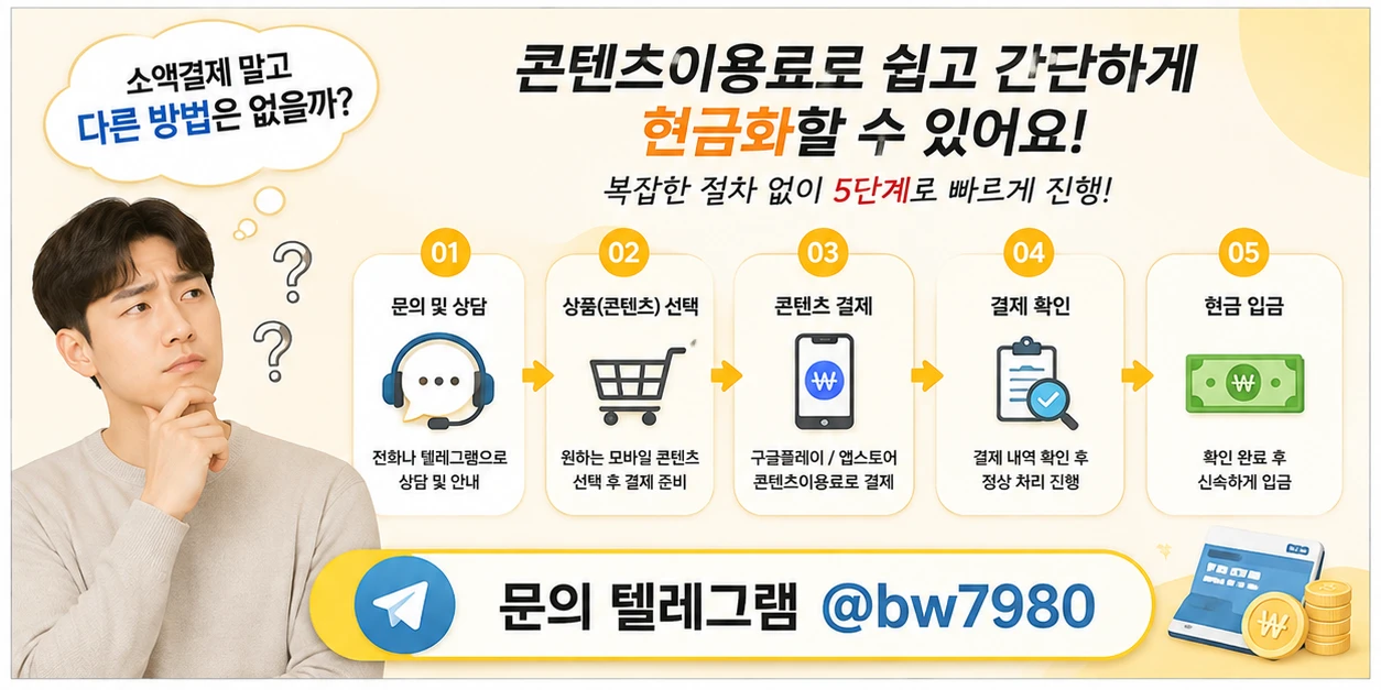콘텐츠이용료현금화 이용 전 알아두면 좋은 한도와 결제 조건